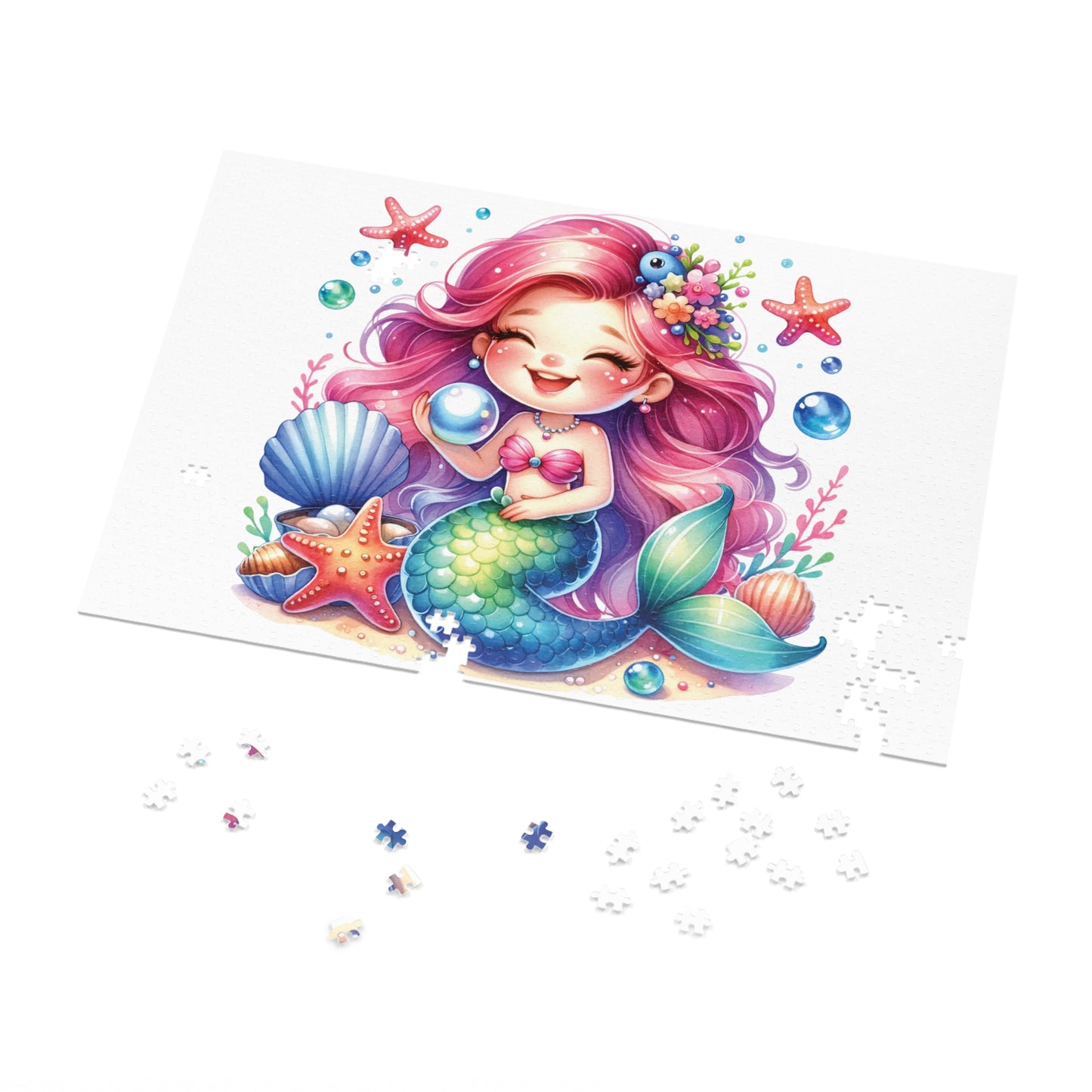 Jigsaw Puzzle, Mermaid, Personalised/Non-Personalised (30, 110, 252, 500,1000-Piece)