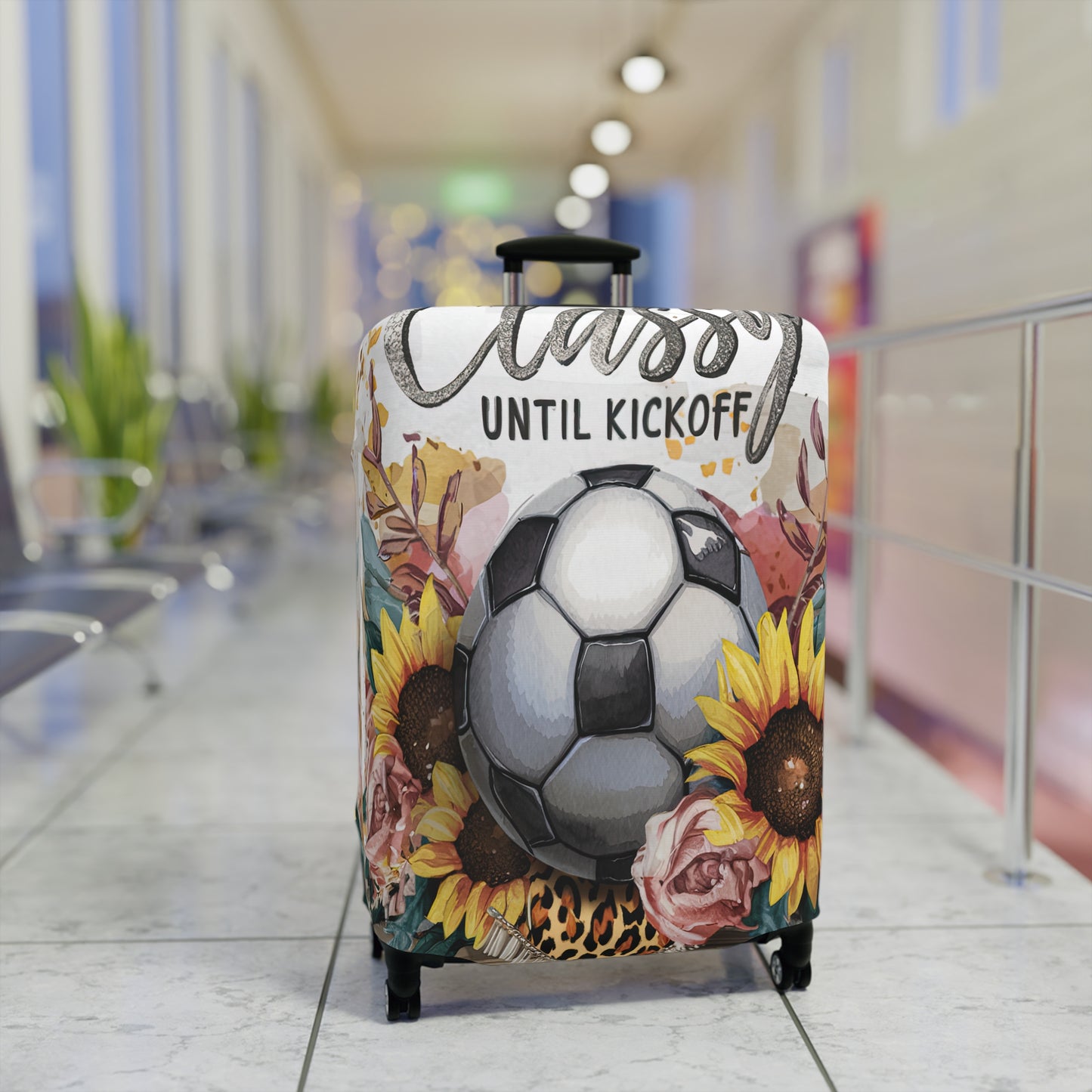 Luggage Cover, Soccer, Classy until Kickoff, awd-1731