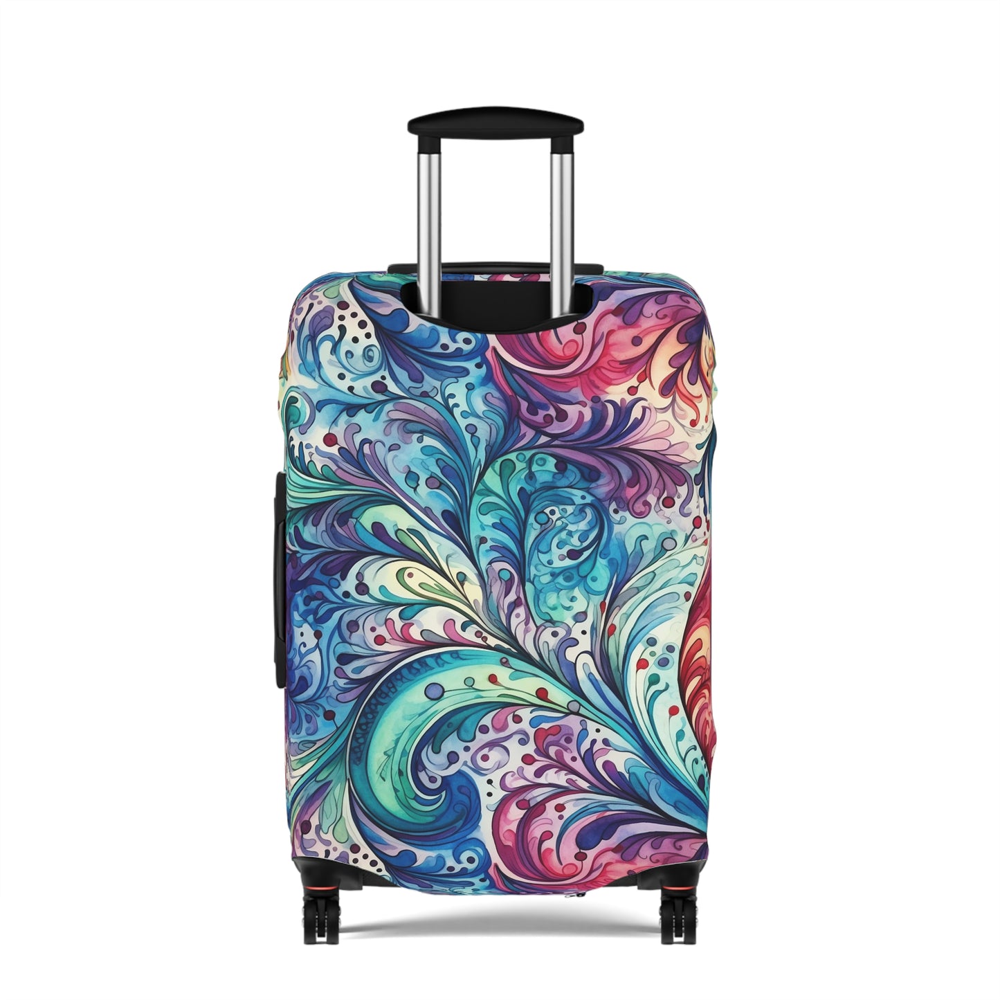 Luggage Cover, Rainbow Paisley