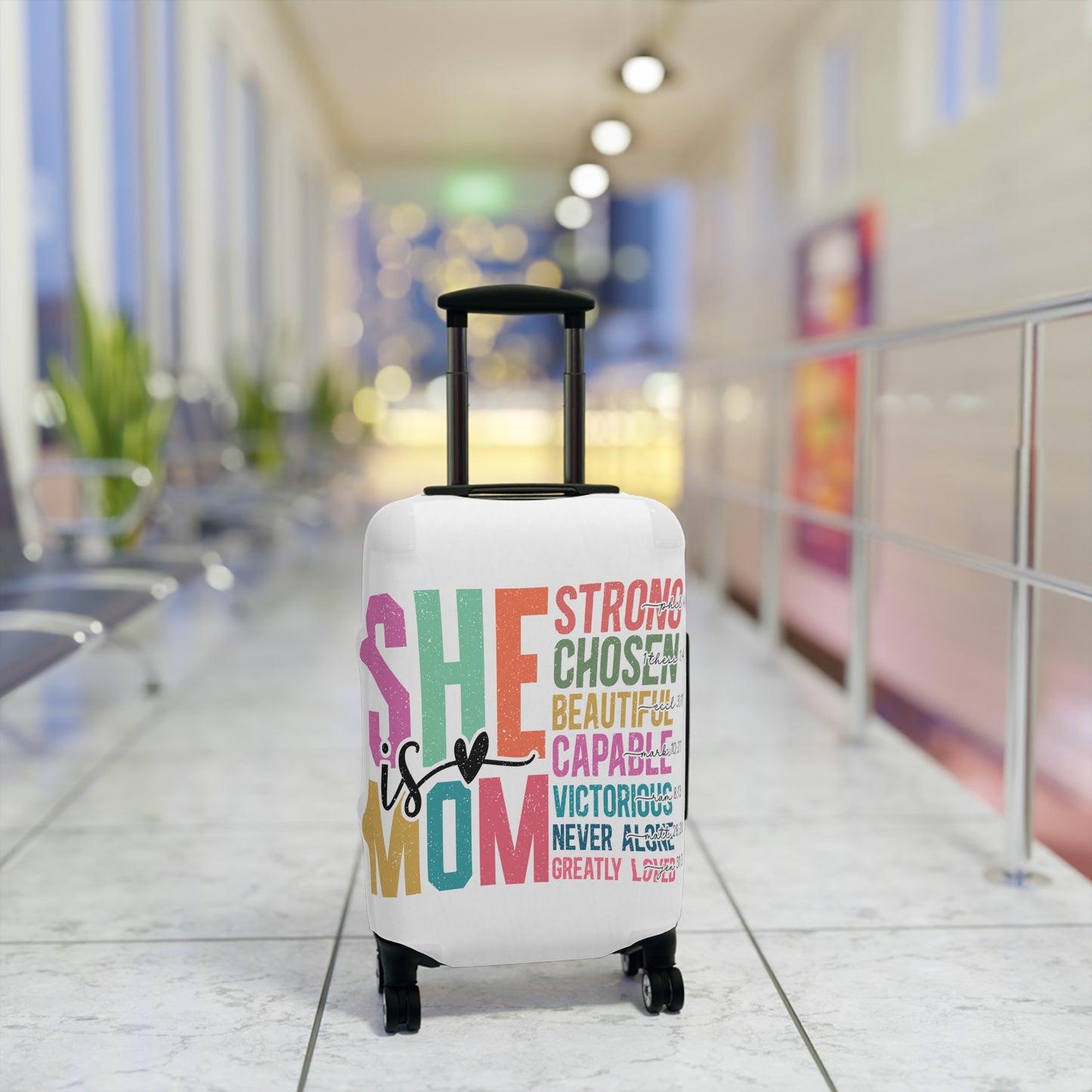 Luggage Cover, She is Mom, awd-5023