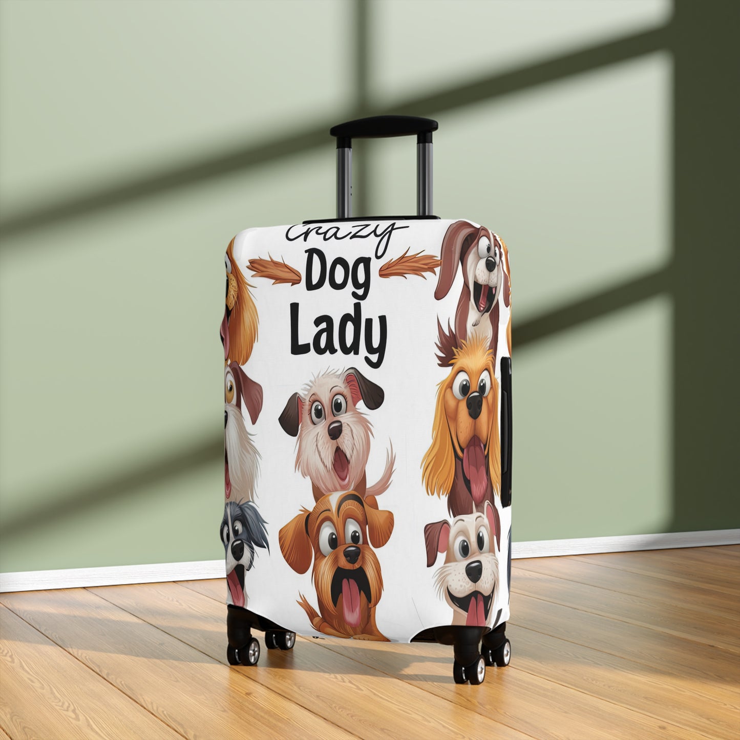 Luggage Cover, Crazy Dog Lady, awd-1490