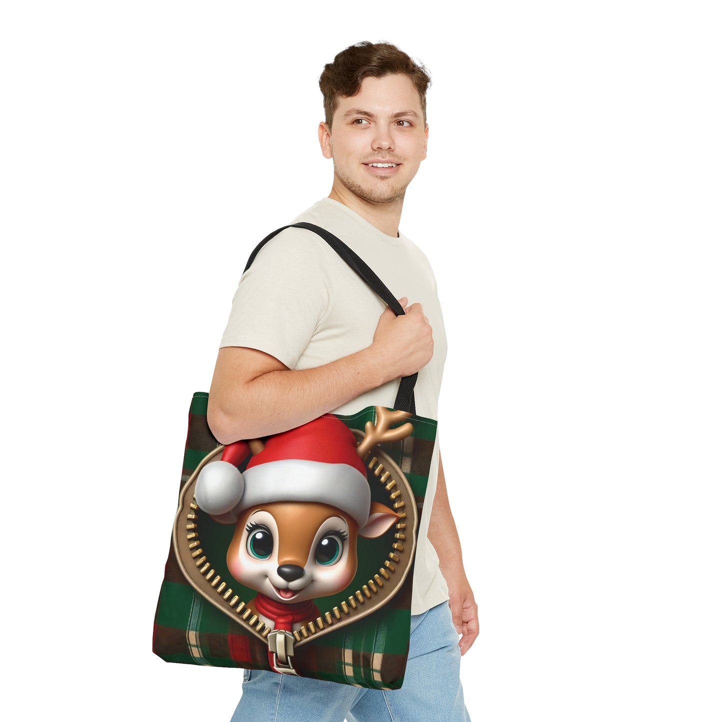 Tote Bag, Christmas, Deer