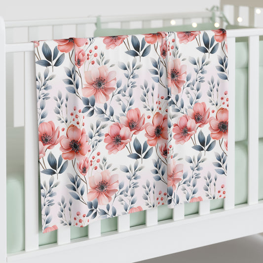 Baby Swaddle Blanket, Australian Flowers, Baby Swaddle, Baby Shower gift