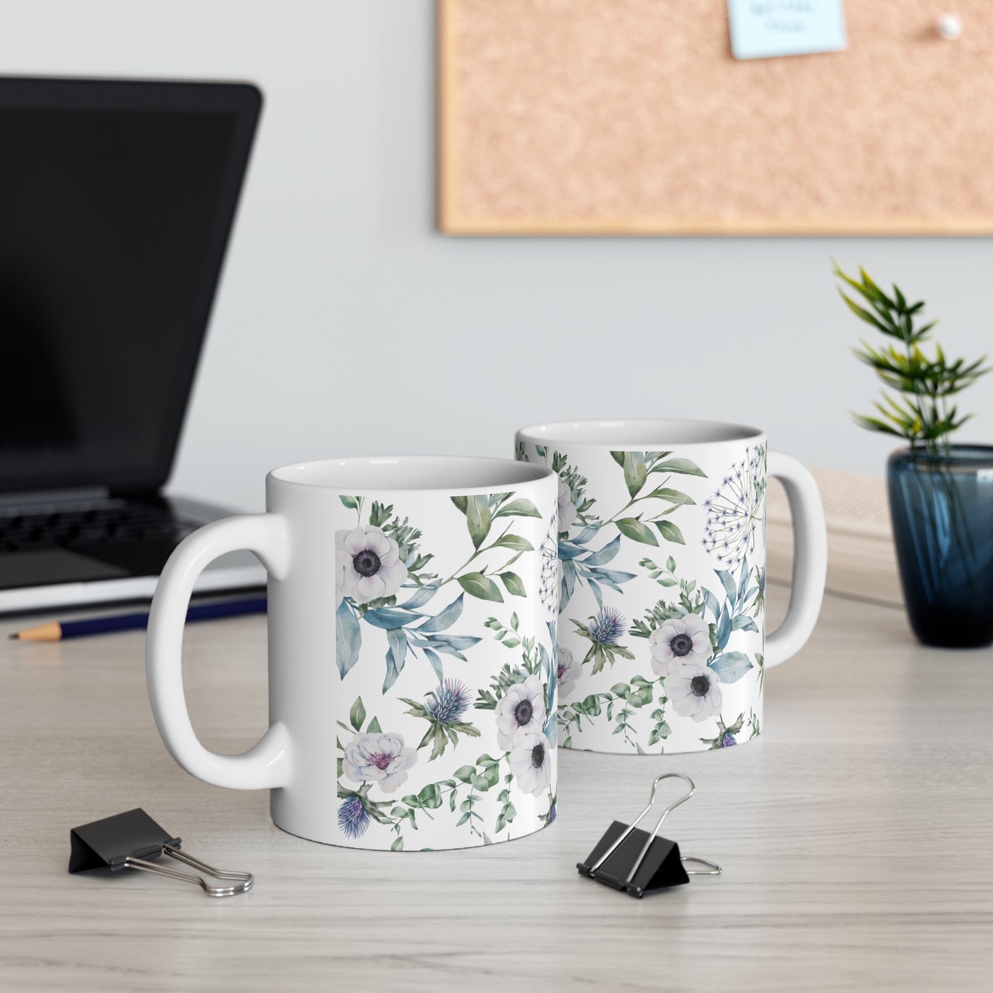 Scottish Flowers, Ceramic Mug 11oz