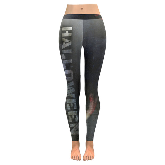 halloween zombie Women's Low Rise Leggings (Invisible Stitch)