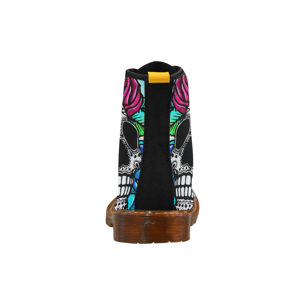 sugar skull Martin Boots For Women Model 1203H