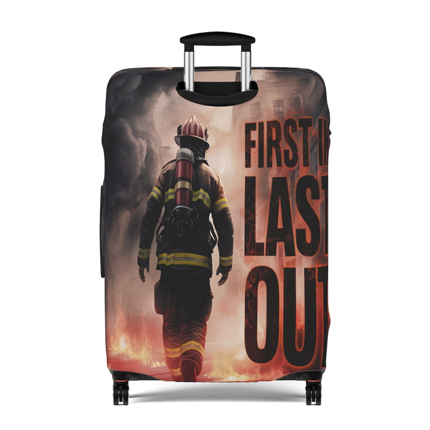 Luggage Cover, Fireman, First in Last Out, awd-1670