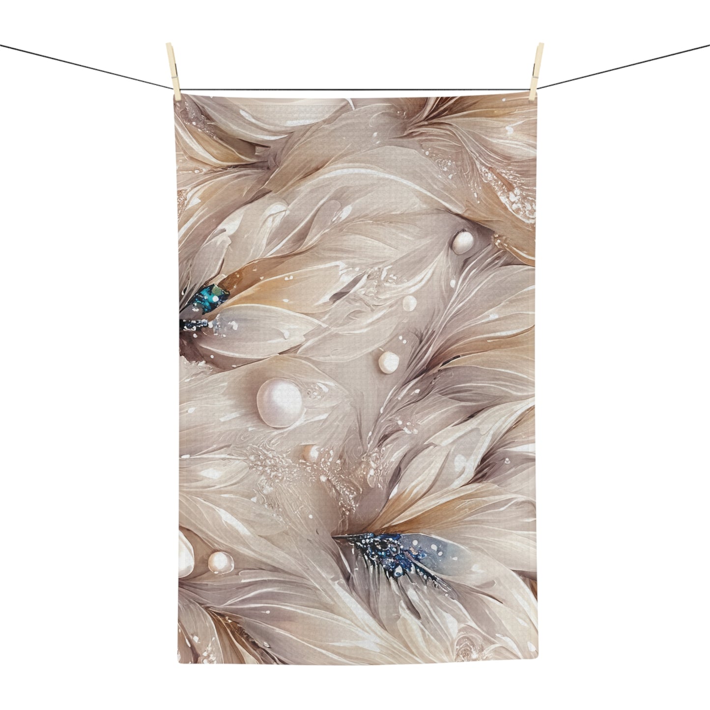 Microfiber Tea Towel, Boho Floral