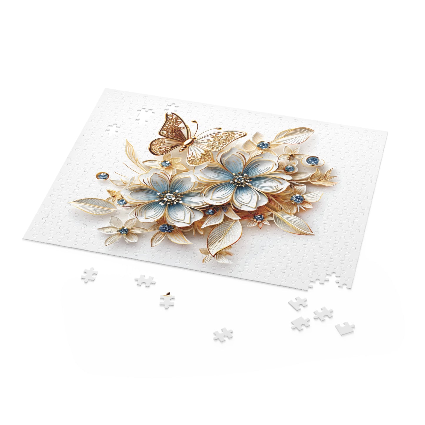 Personalised/Non-Personalised Puzzle, Floral (120, 252, 500-Piece)