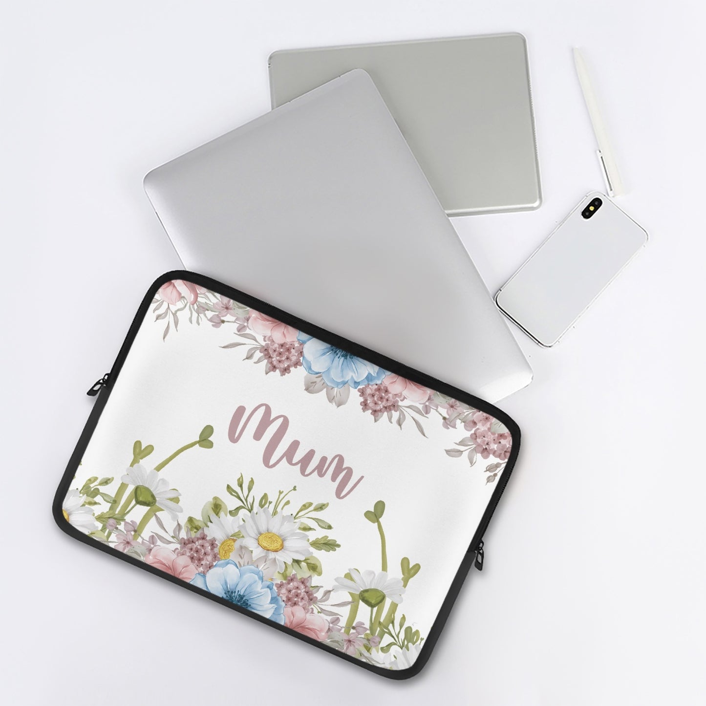 Laptop Sleeve - without handles - Floral - Mum