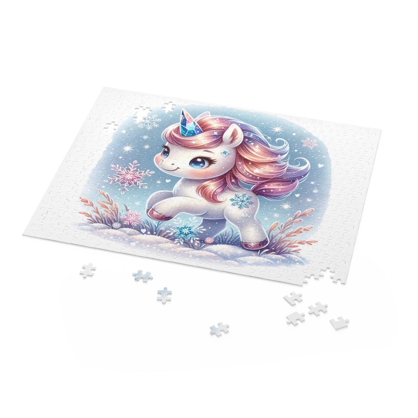 Personalised/Non-Personalised Puzzle, Unicorn (120, 252, 500-Piece)