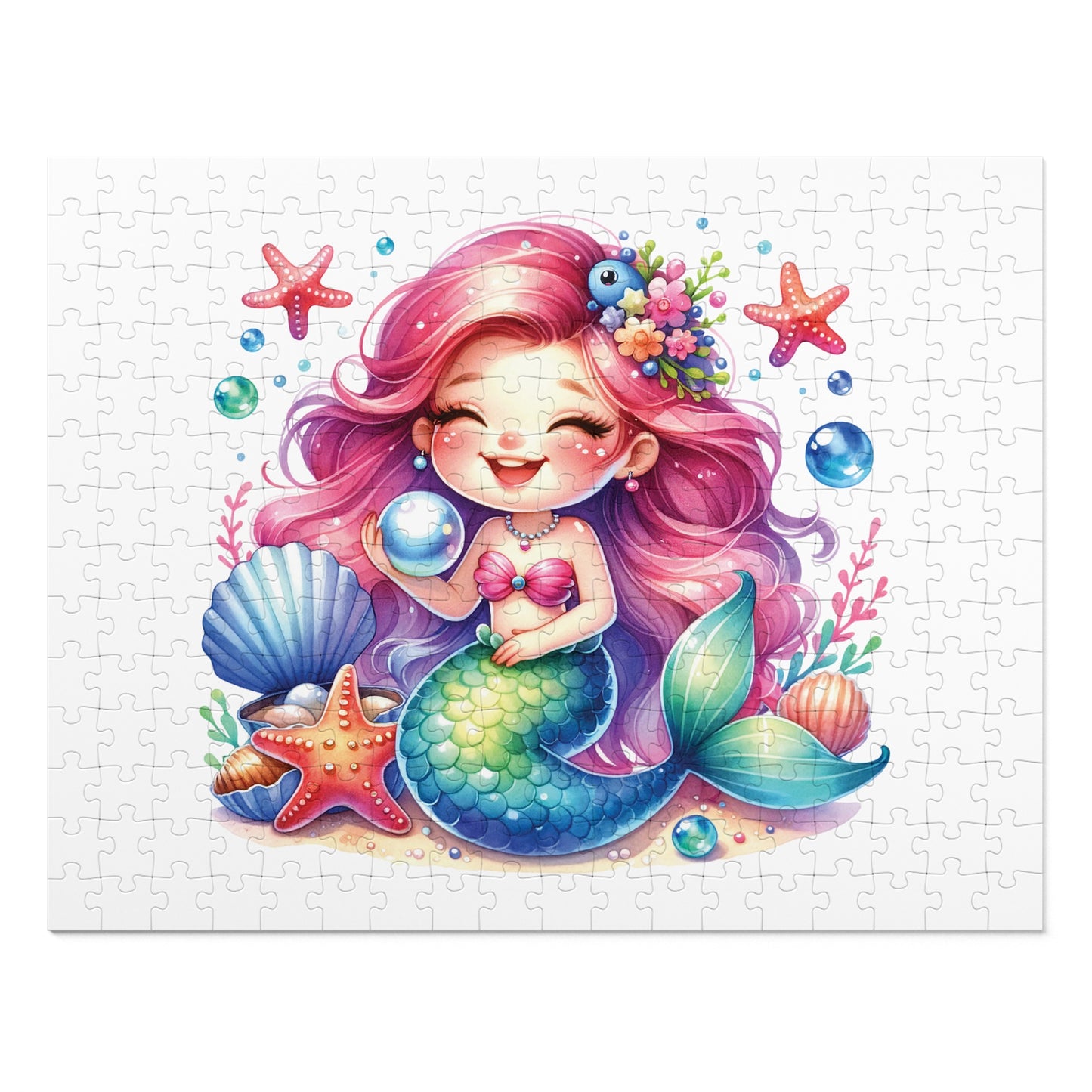 Jigsaw Puzzle, Mermaid, Personalised/Non-Personalised (30, 110, 252, 500,1000-Piece)