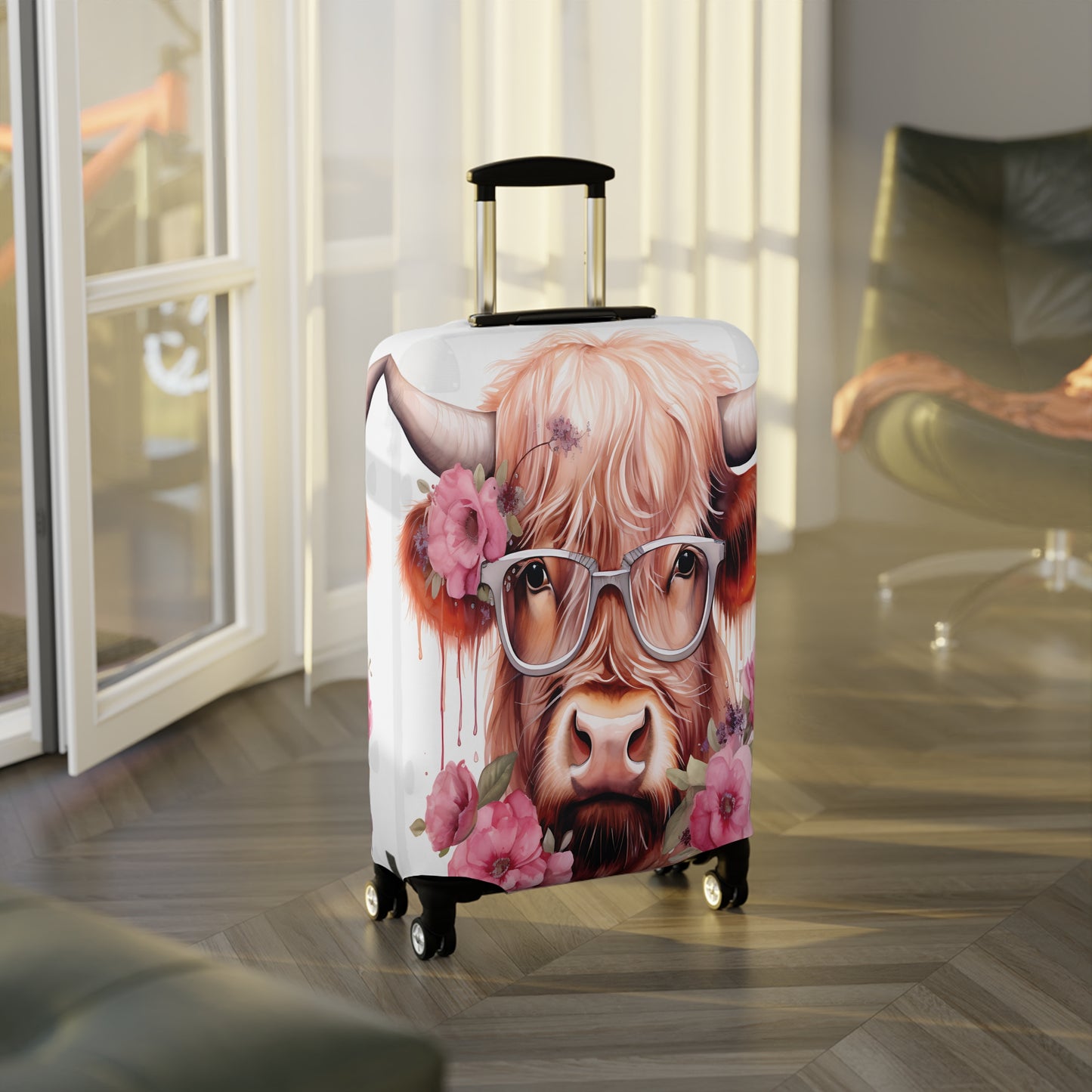 Luggage Cover, Highland Cow, awd-011