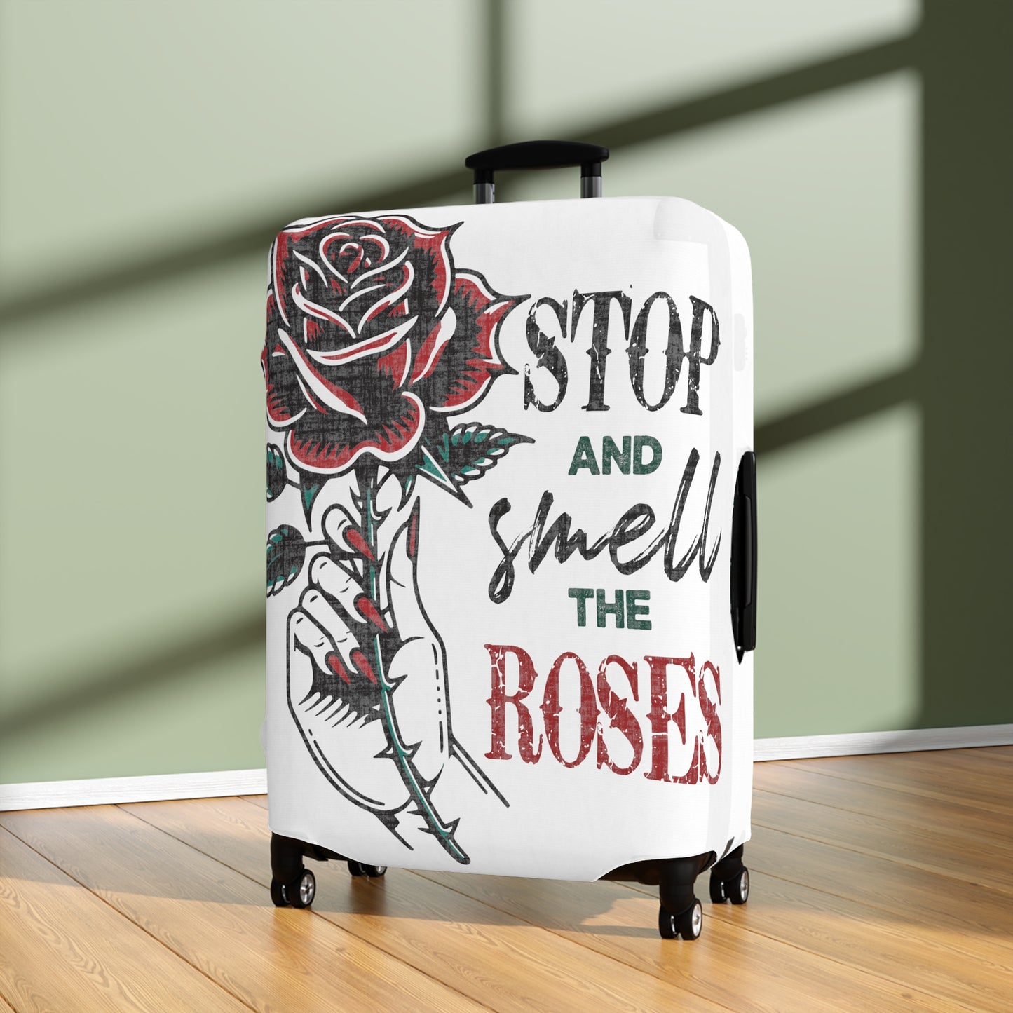 Luggage Cover, Stop and Smell the Roses, awd-1656