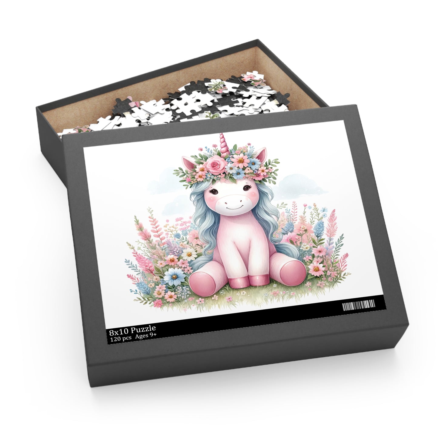 Personalised/Non-Personalised Puzzle, Unicorn (120, 252, 500-Piece)