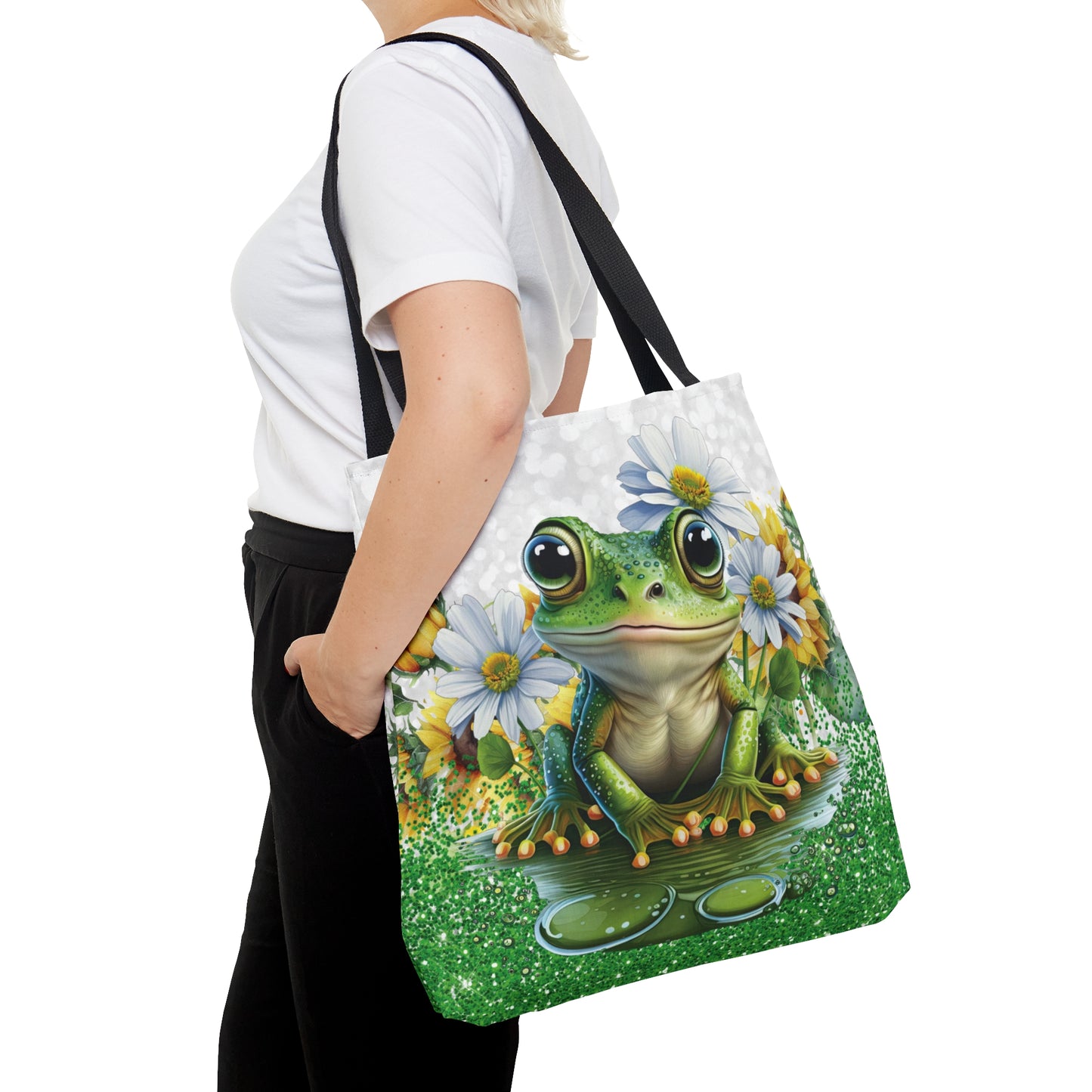 Personalised/Non-Personalised Tote Bag, Frog, Tote bag