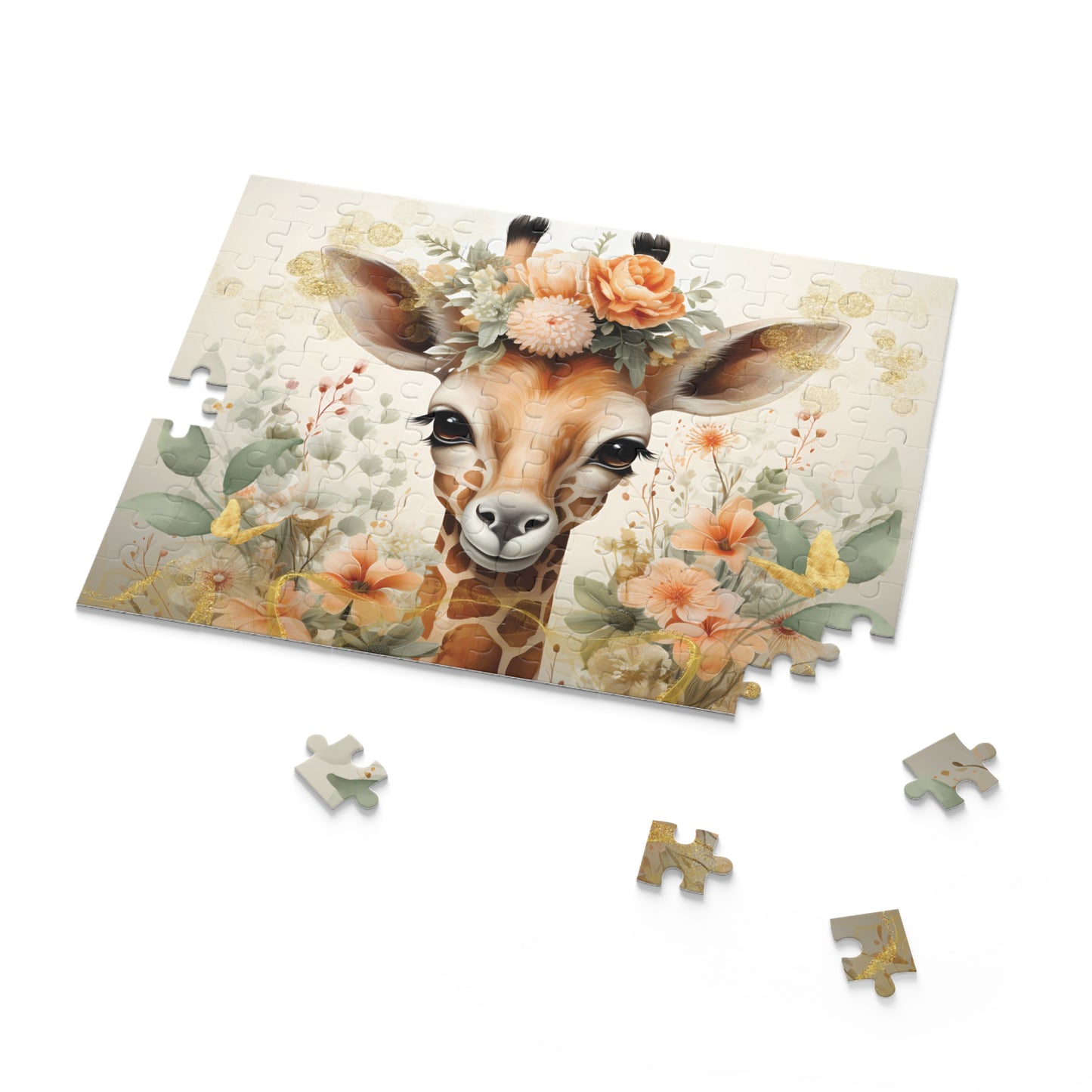 Personalised/Non-Personalised Puzzle, Giraffe (120, 252, 500-Piece)