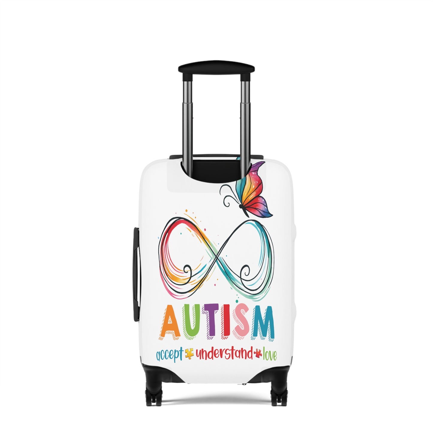 Luggage Cover, Autism, Accept, Understand, Love, awd-1074