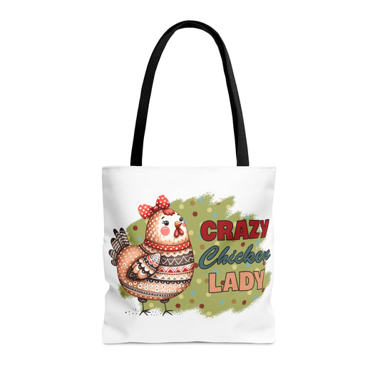 Tote Bag, Chickens, Crazy Chicken Lady