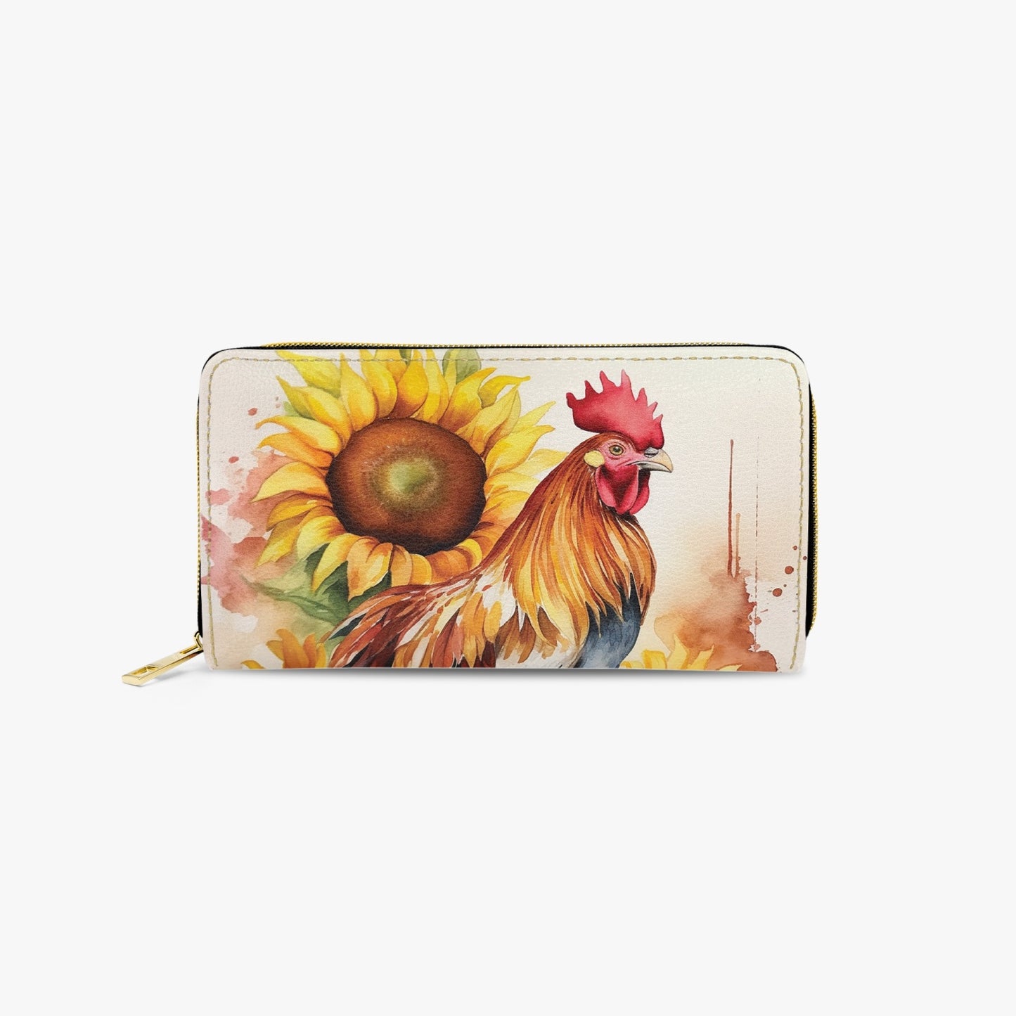 Long Type Zipper Purse - Chicken/Rooster