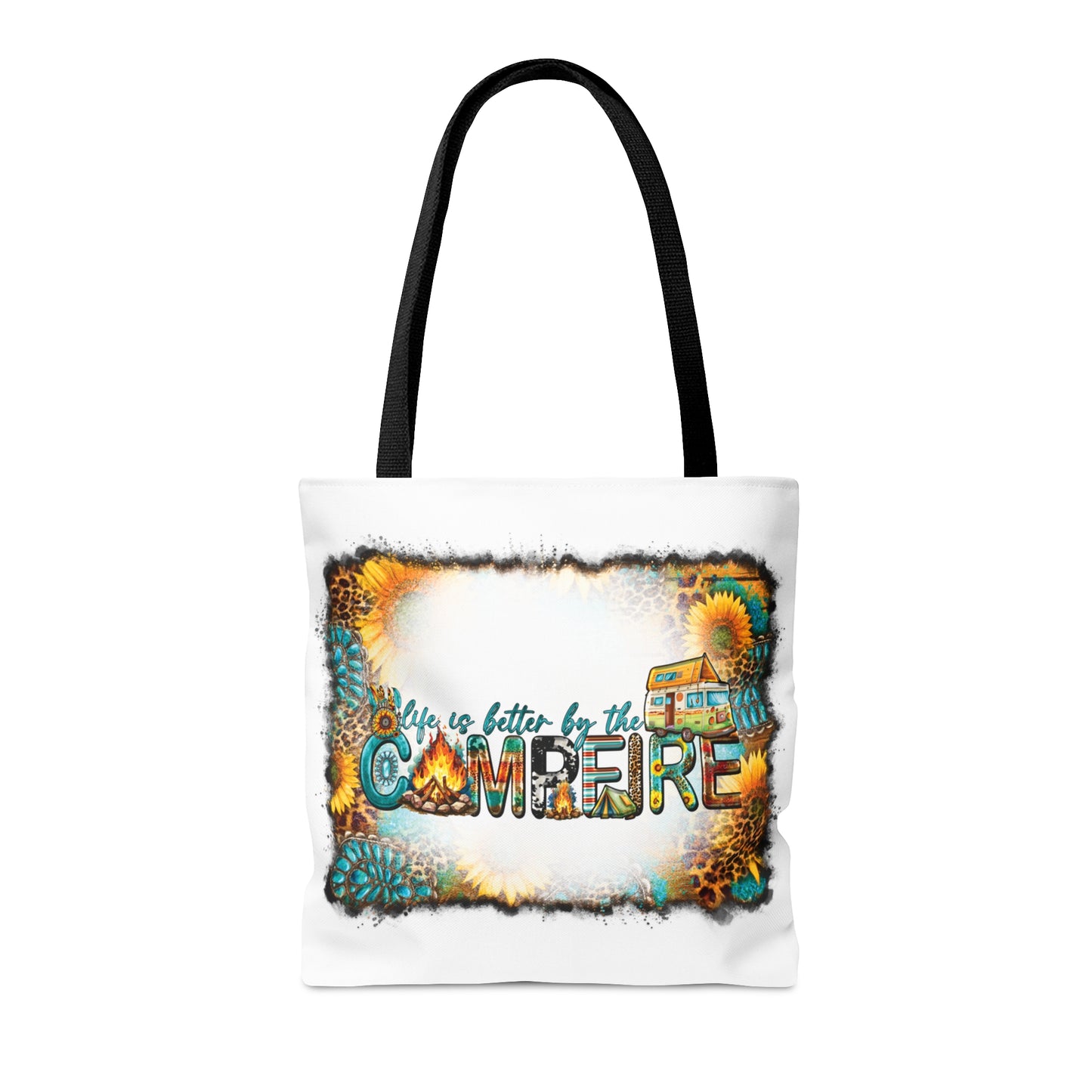 Tote Bag, Western, Life is Better by the Campfire