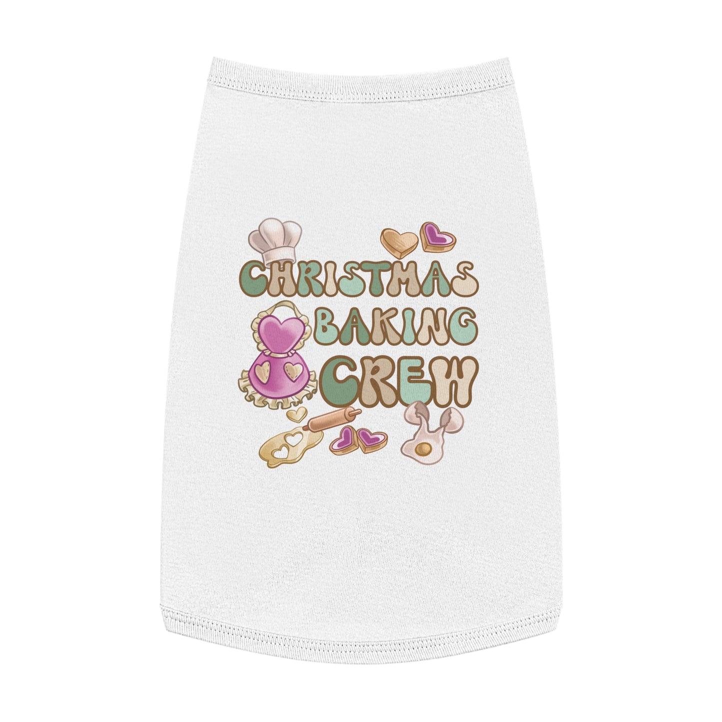 Pet Tank Top, Christmas Baking Crew, Christmas Pet Tank Top