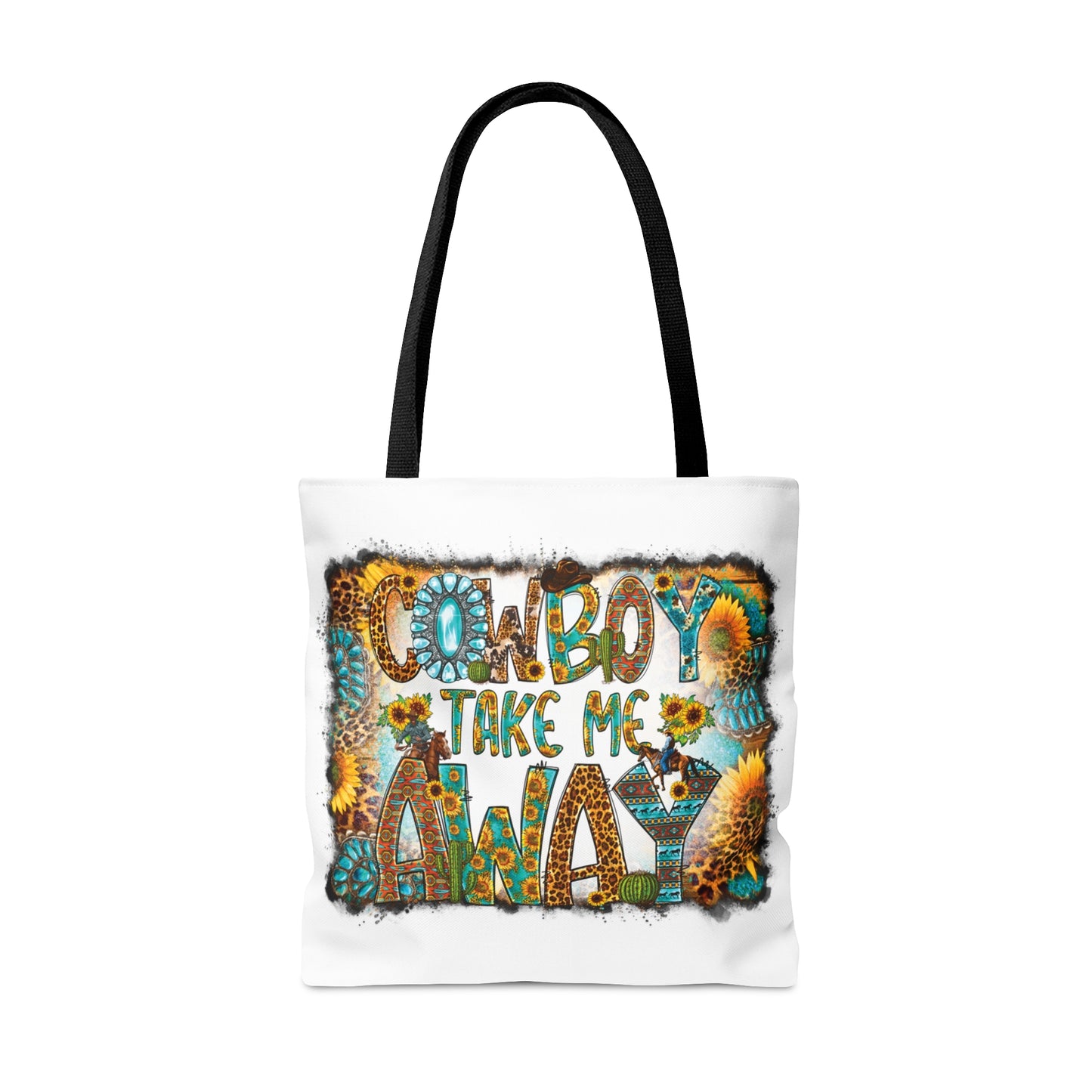 Tote Bag, Western, Cowboy take me away