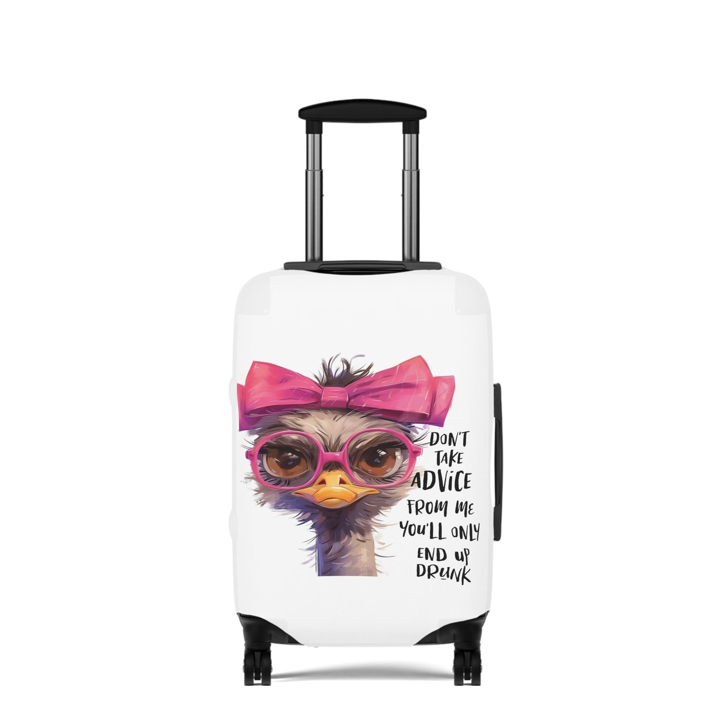 Luggage Cover, Emu, Don't take advice from me you'll only end up drunk, awd-4027