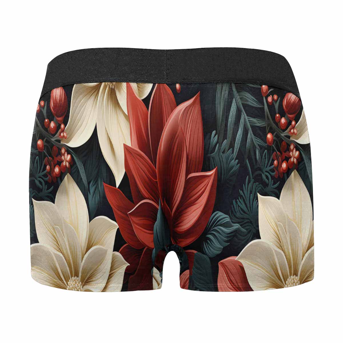 Red Poinsettia  AUS Men's Boxer Briefs (Made In AUS)