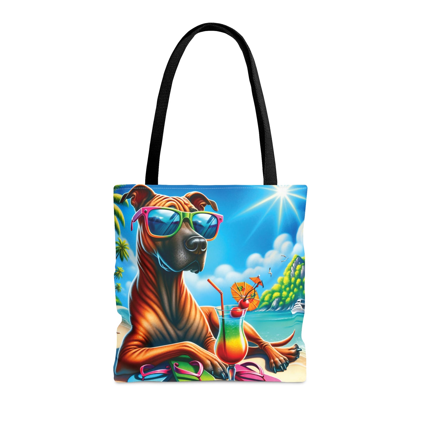 Tote Bag, Dog on Beach, Thai Ridgeback, Tote bag, awd-1250