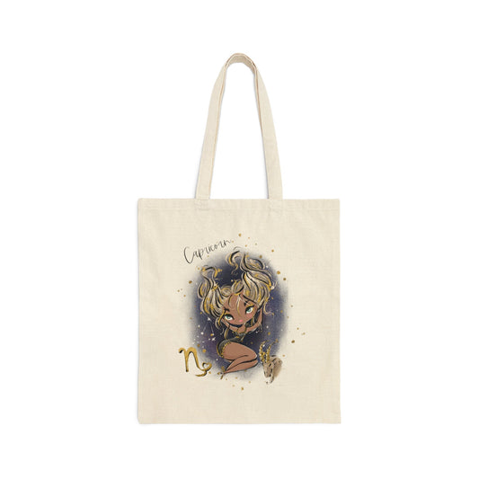 Canvas Tote Bag, Zodiac, Capricorn