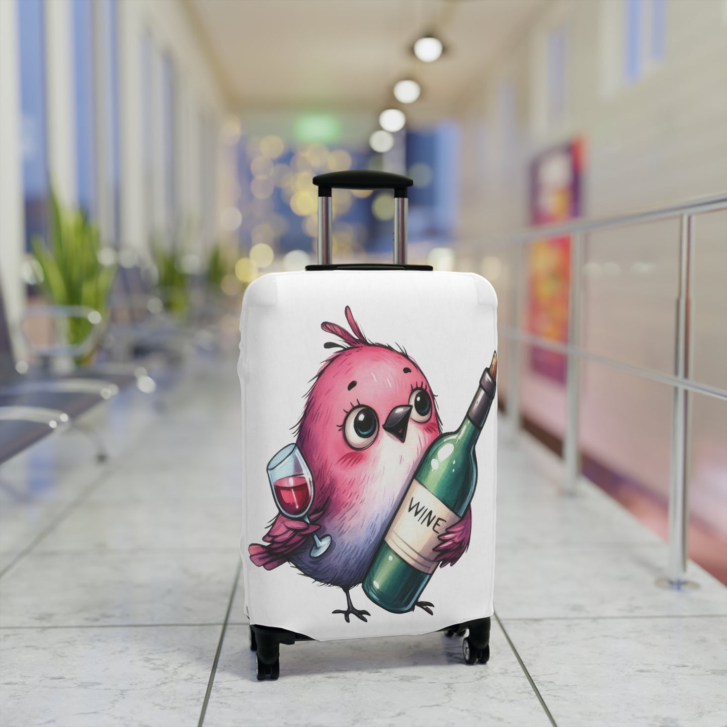 Luggage Cover, Cute Bird, awd-1646