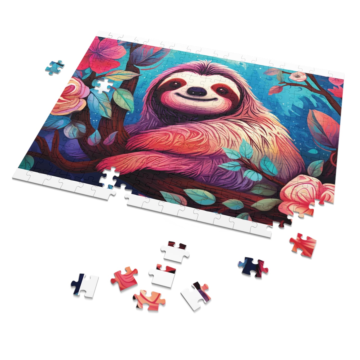 Jigsaw Puzzle, Sloth, Personalised/Non-Personalised (30, 110, 252, 500,1000-Piece)