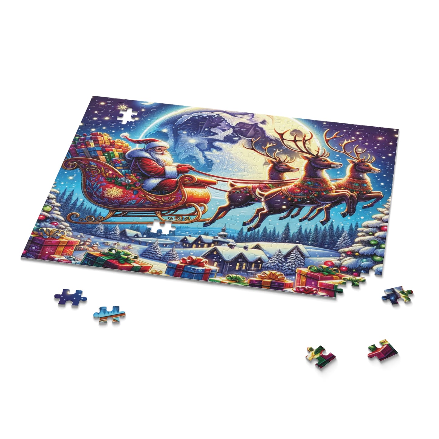 Personalised/Non-Personalised Puzzle, Christmas (120, 252, 500-Piece)