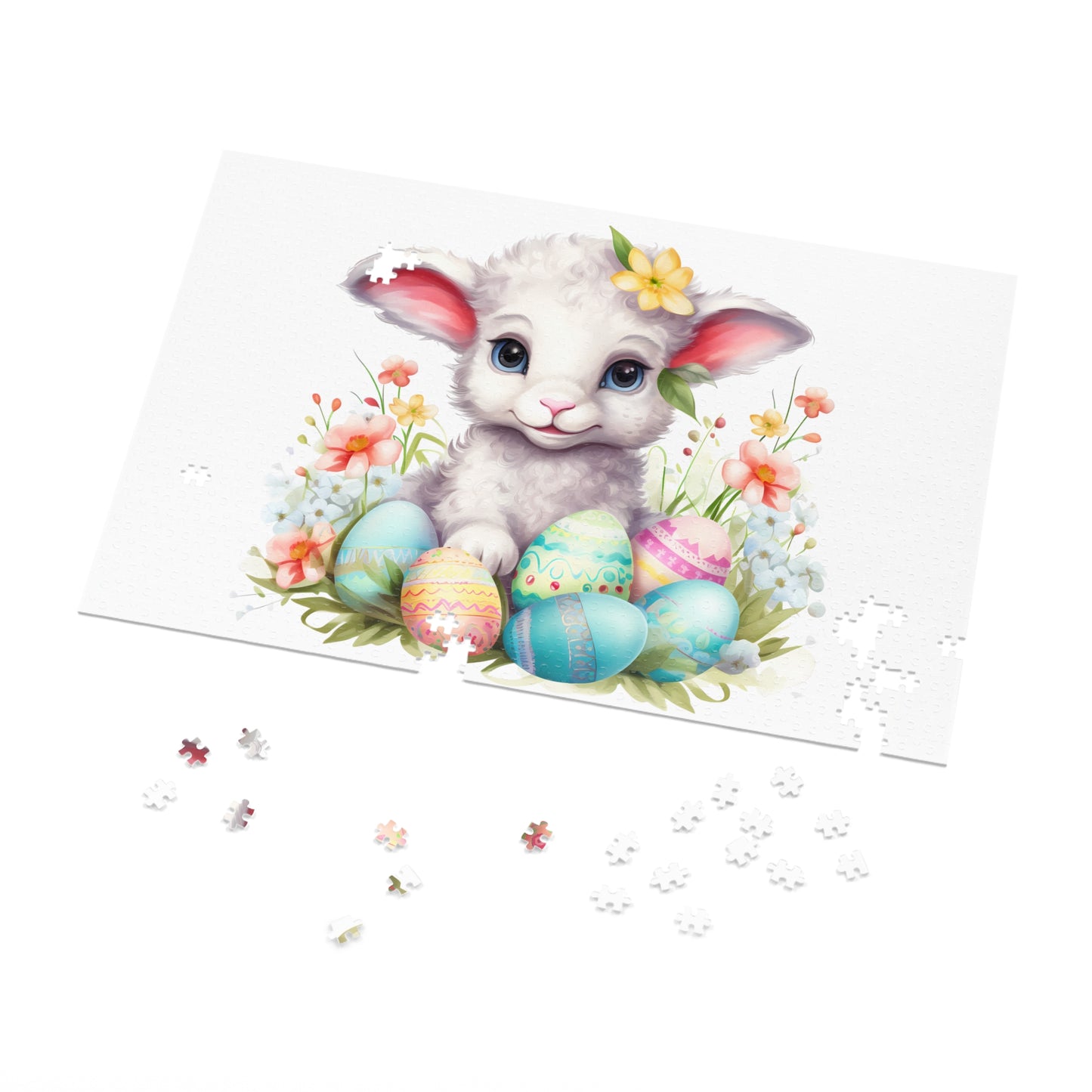 Jigsaw Puzzle, Easter, Lamb, Personalised/Non-Personalised (30, 110, 252, 500,1000-Piece)