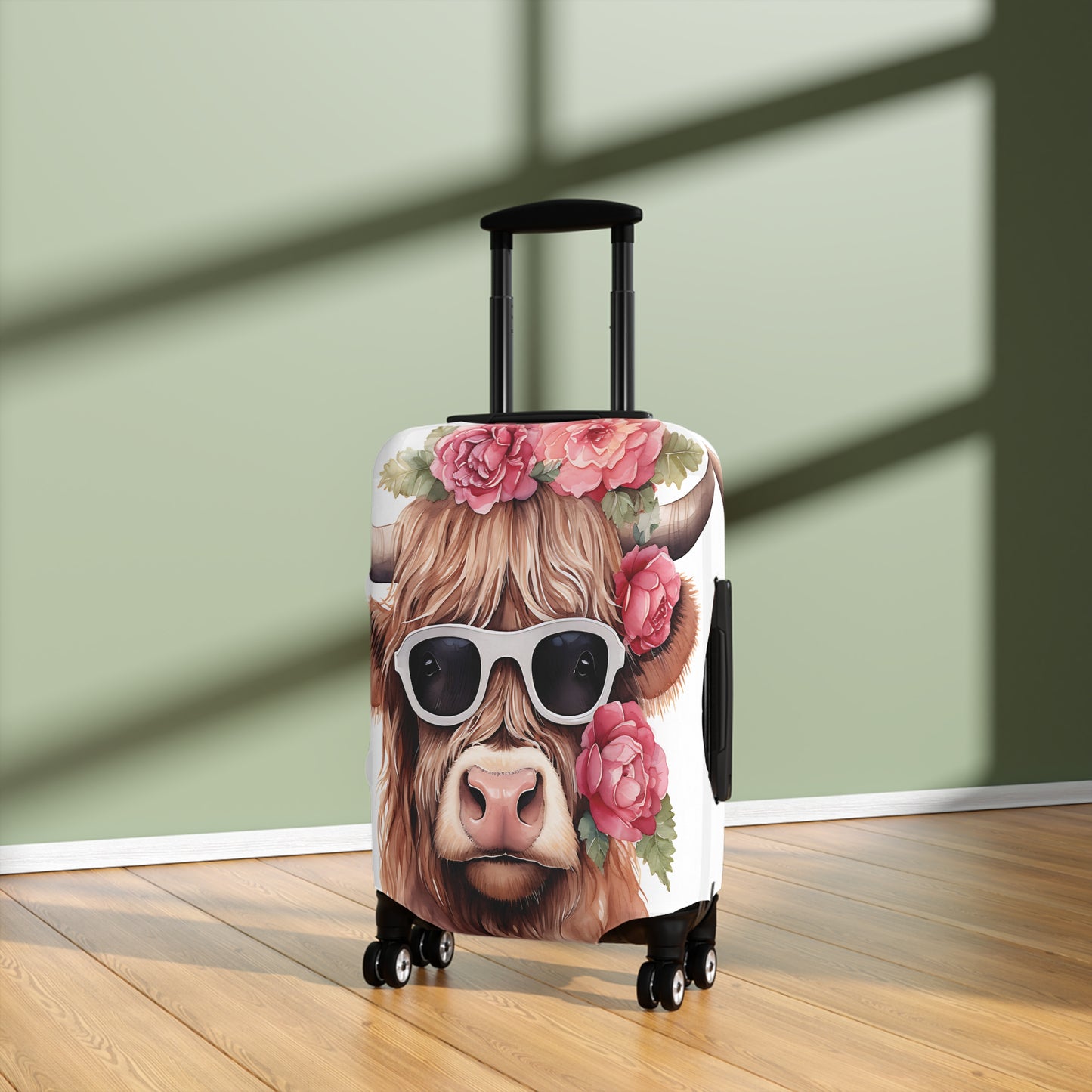 Luggage Cover, Highland Cow, awd-015