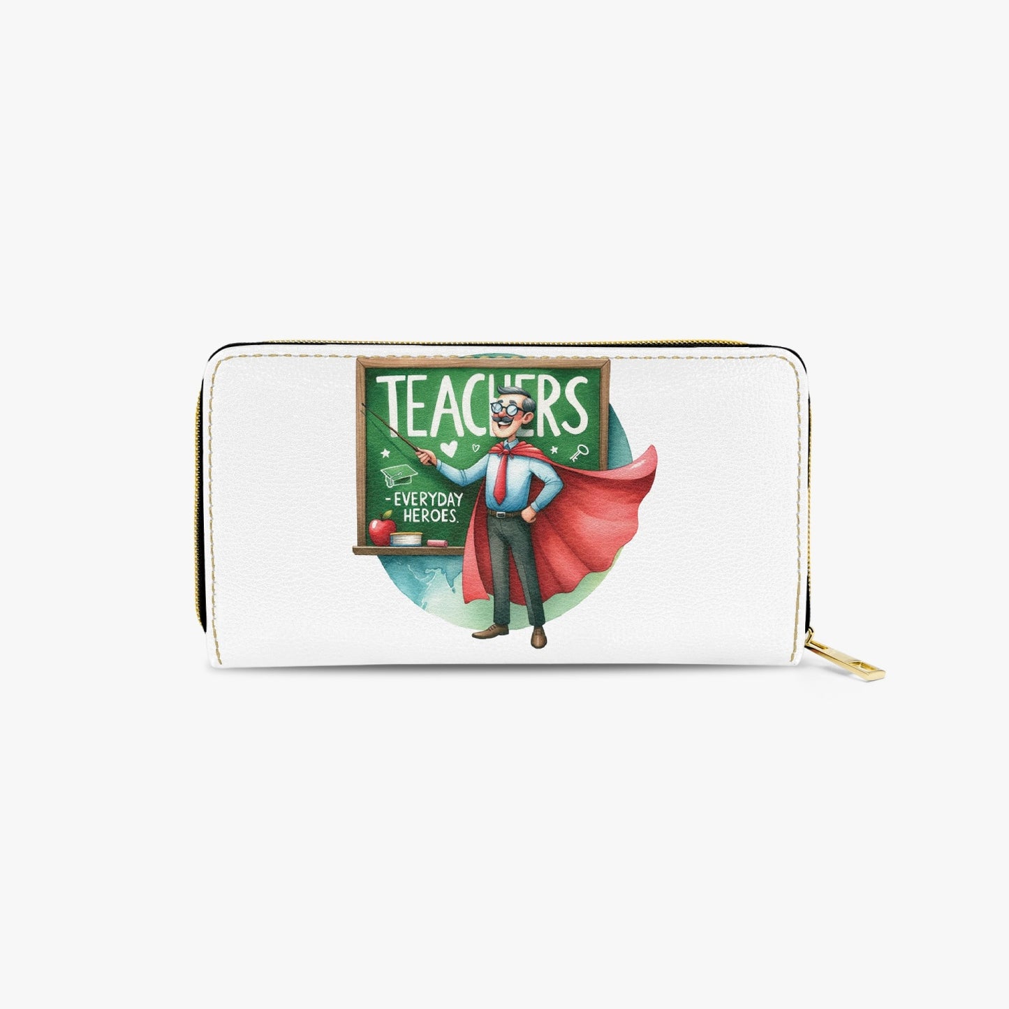 Long Type Zipper Purse - Teacher