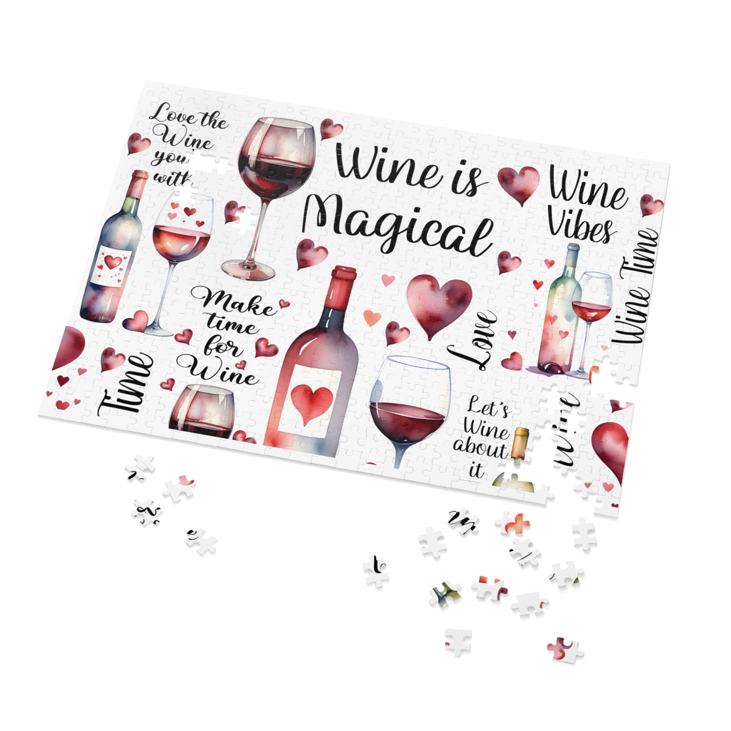 Jigsaw Puzzle, Wine is Magical, Personalised/Non-Personalised (30, 110, 252, 500,1000-Piece)