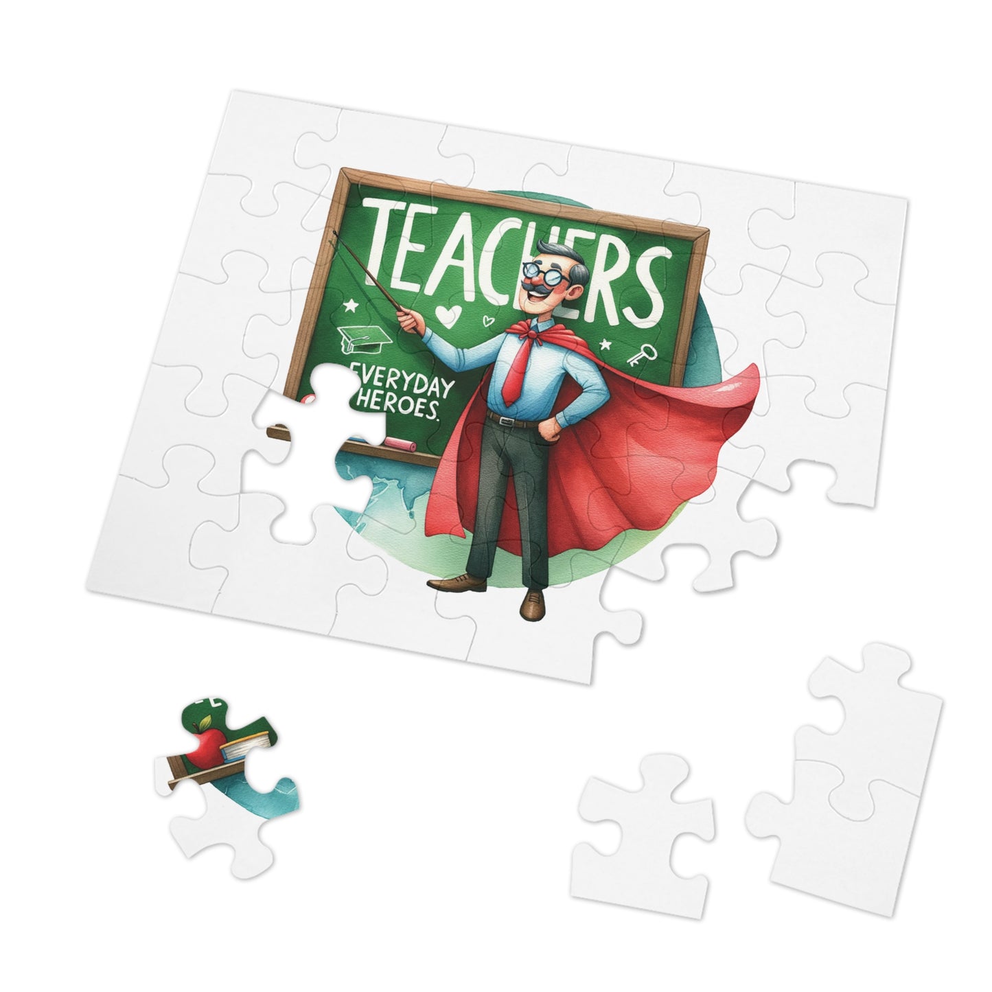 Jigsaw Puzzle, Teacher, Personalised/Non-Personalised (30, 110, 252, 500,1000-Piece)