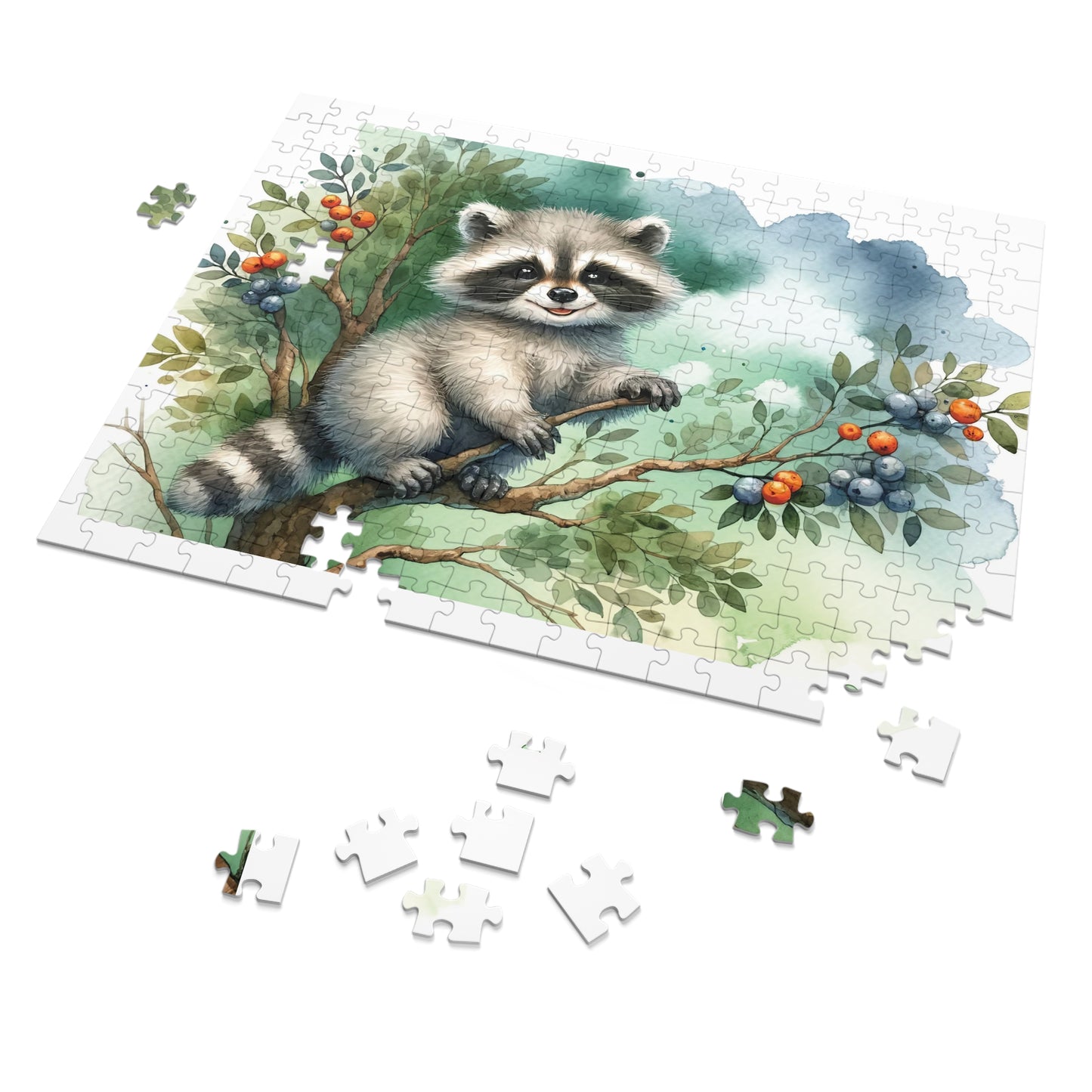 Jigsaw Puzzle, Racoon, Personalised/Non-Personalised (30, 110, 252, 500,1000-Piece)