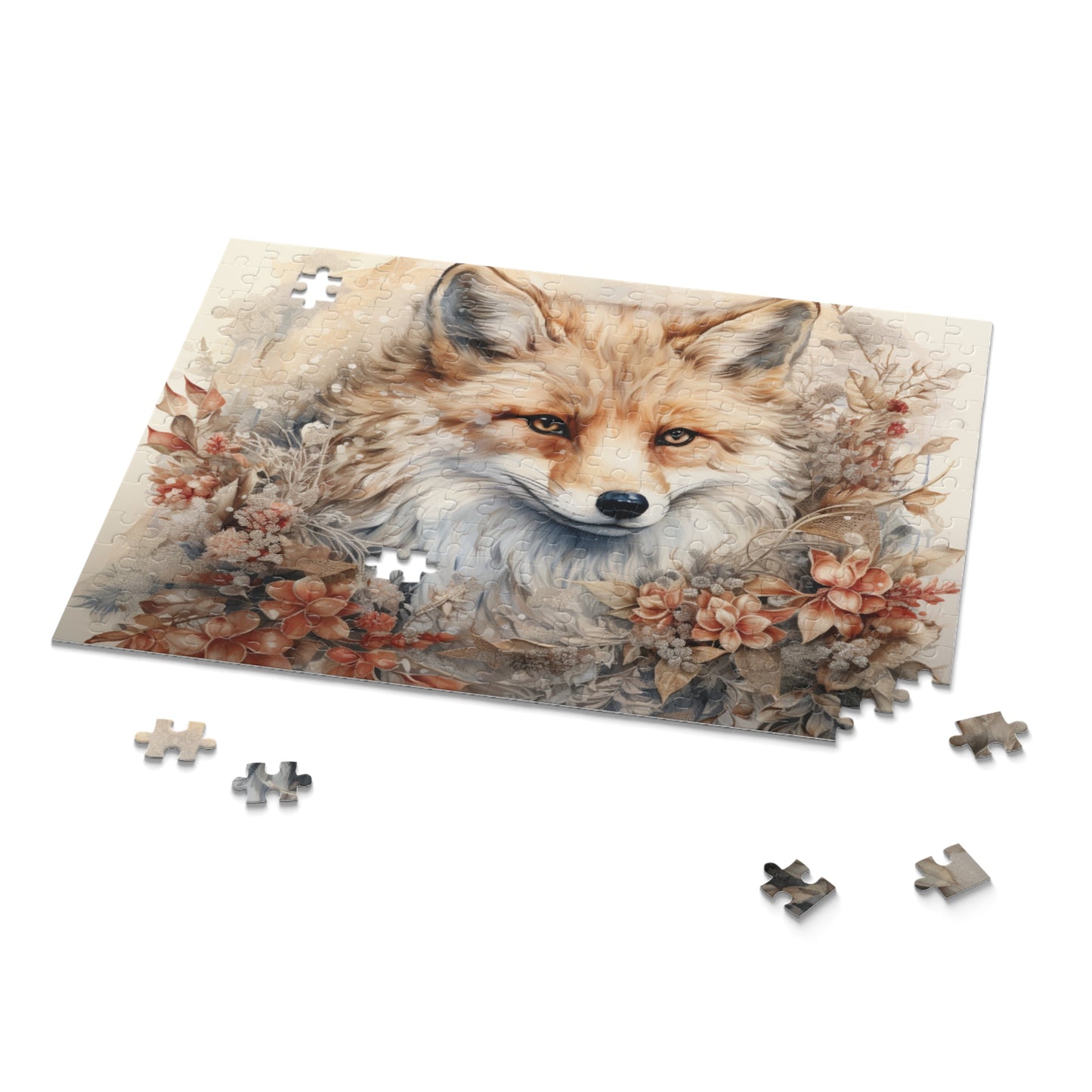 Personalised/Non-Personalised Puzzle, Fox (120, 252, 500-Piece)