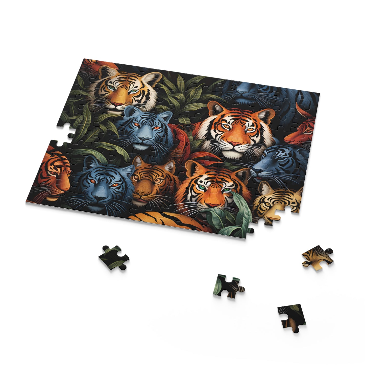 Personalised/Non-Personalised Puzzle, Tiger (120, 252, 500-Piece)