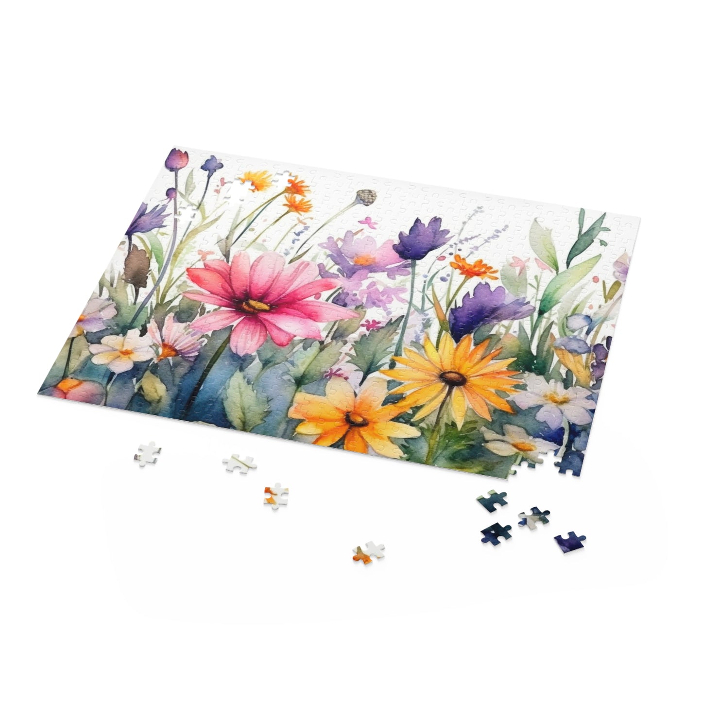 Personalised/Non-Personalised Puzzle, Floral (120, 252, 500-Piece)