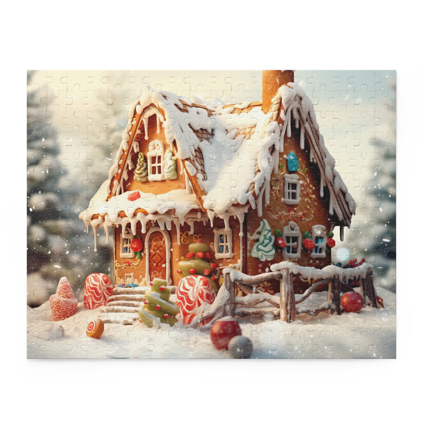 Puzzle, Christmas, Gingerbread House  (120, 252, 500-Piece) awd-615