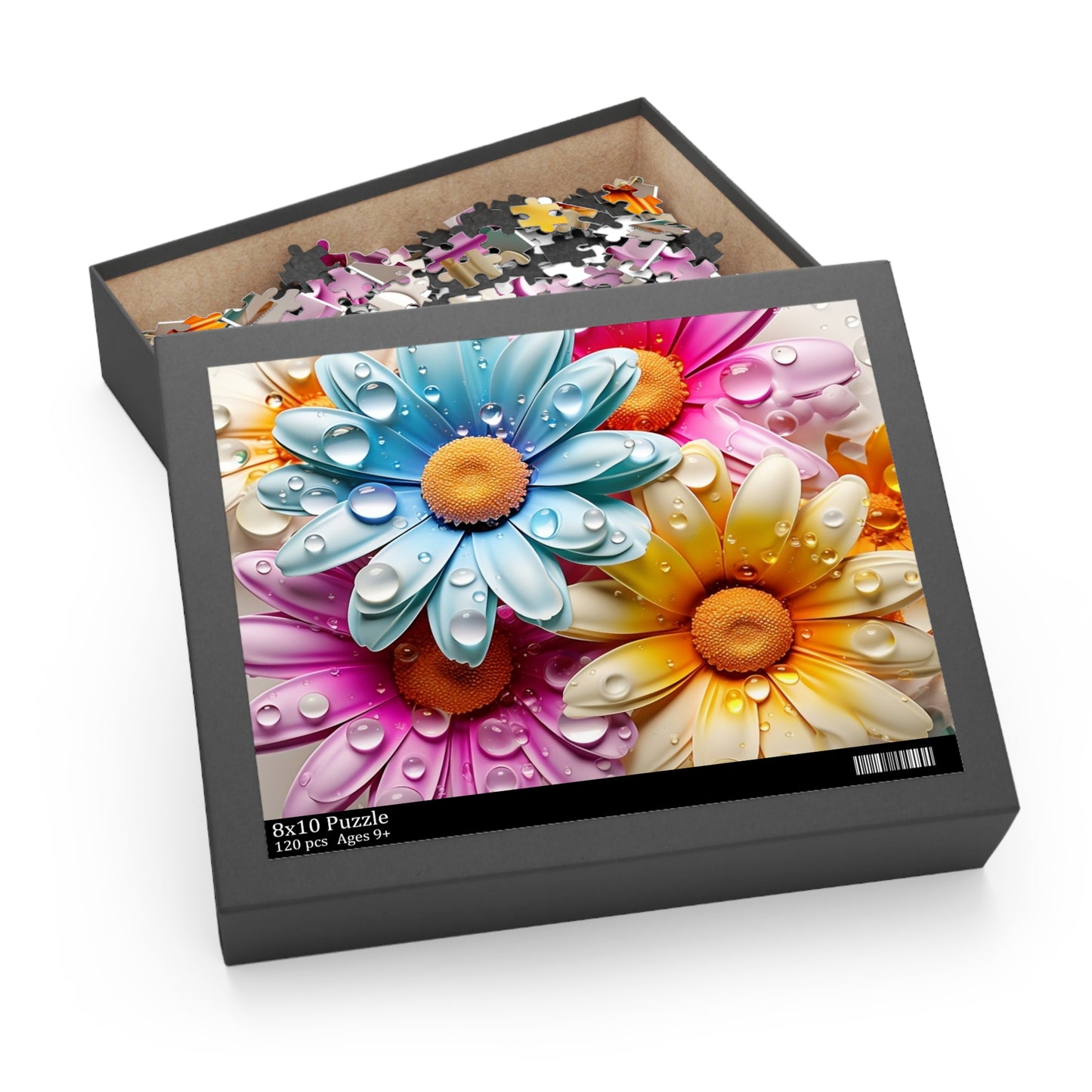 Personalised/Non-Personalised Puzzle, Floral (120, 252, 500-Piece)