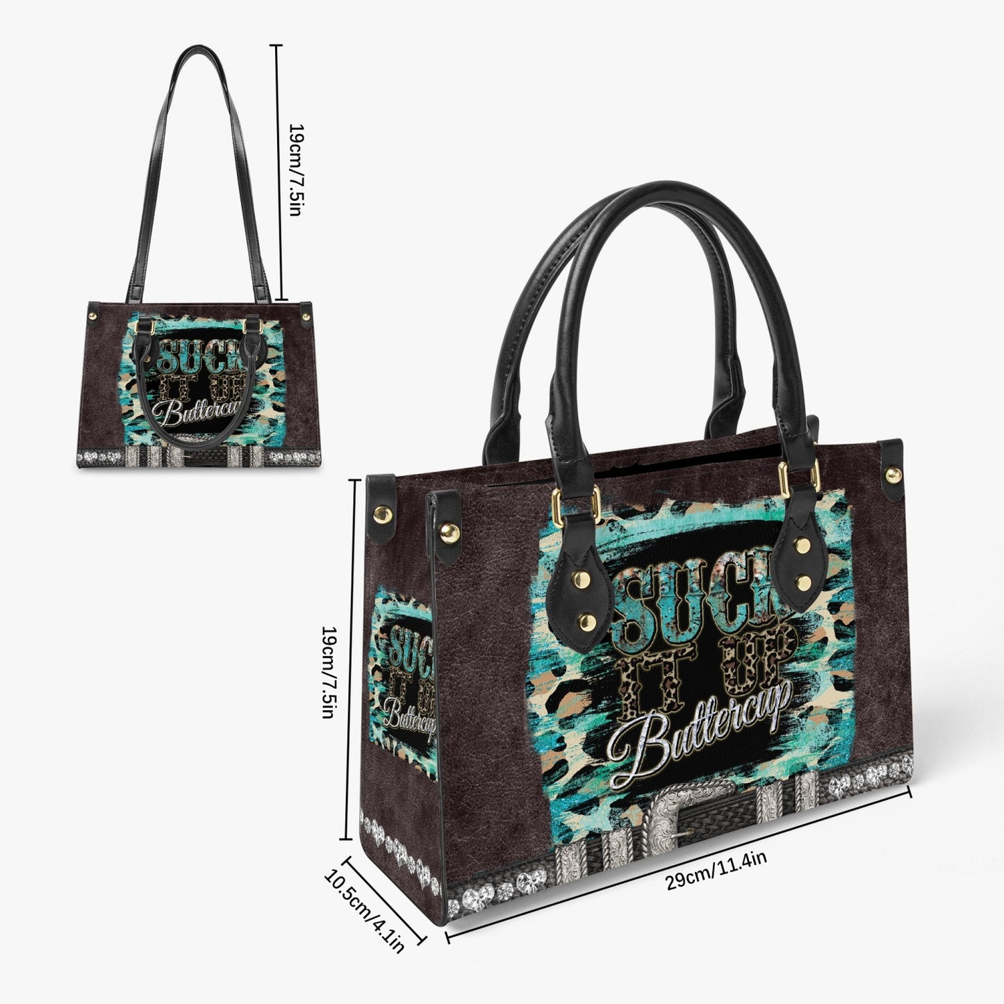 Women's Tote Bag - Long Strap - Suck it Up Buttercup