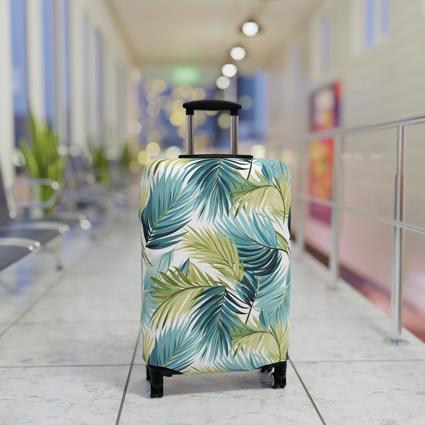 Luggage Cover, Tropical Leaves