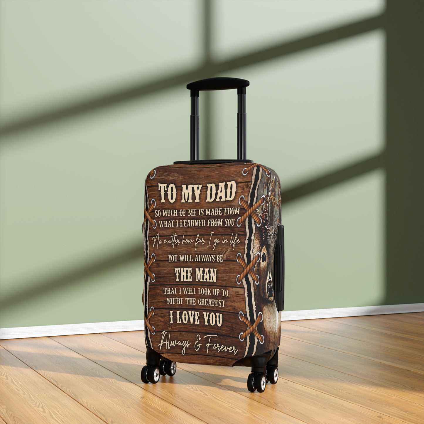 Luggage Cover, Dad Quote, awd-205