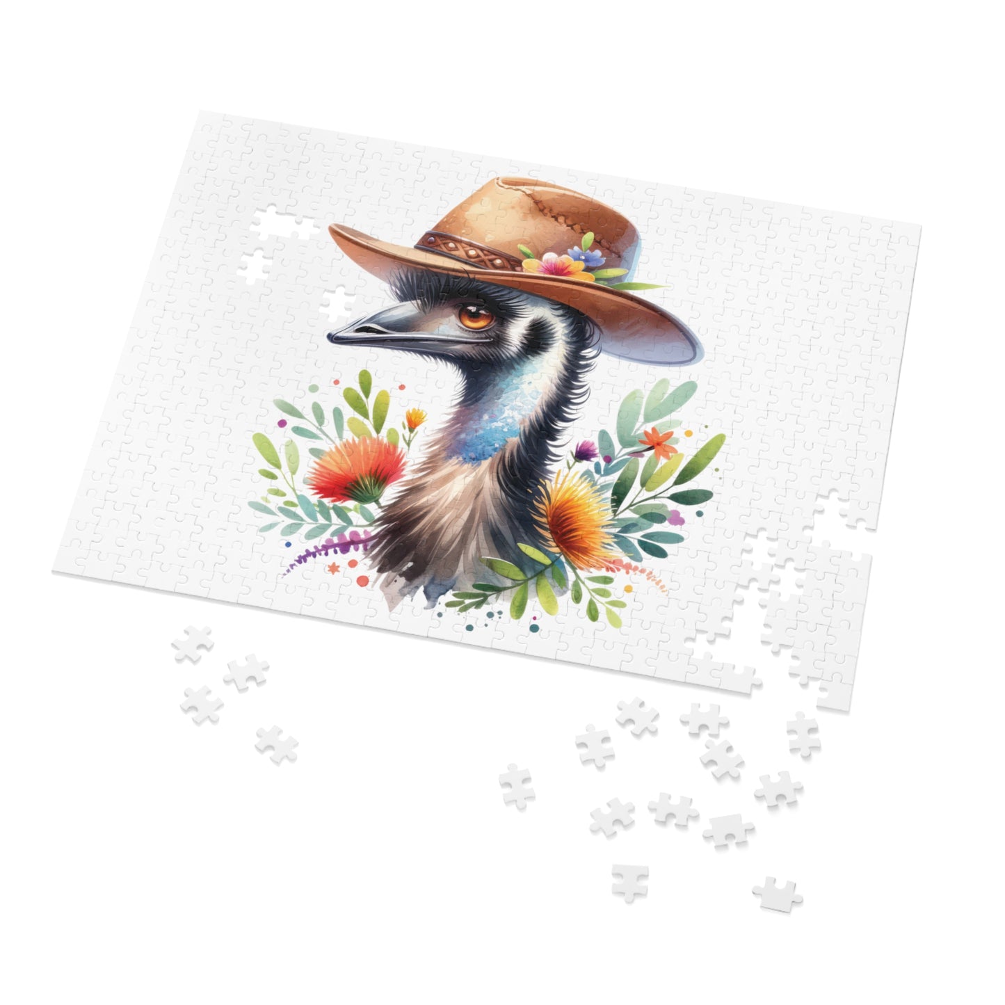 Jigsaw Puzzle in Tin, Australian Animals, Emu, Personalised/Non-Personalised, awd-1322 (30, 110, 252, 500,1000-Piece)