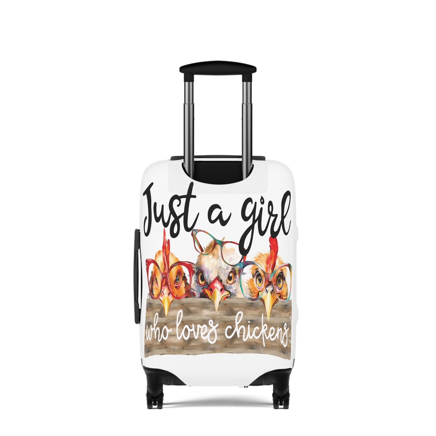 Luggage Cover, Just a Girl who Loves Chickens, awd-1175